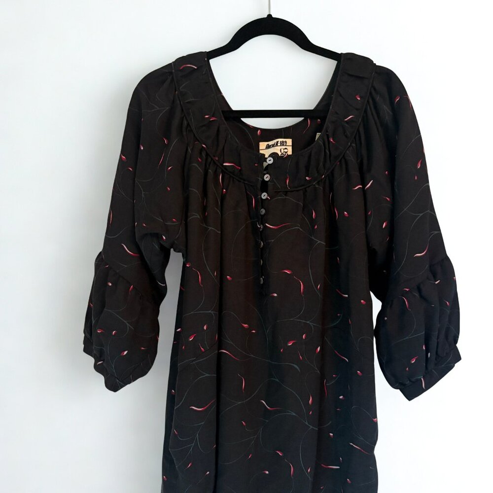 DARYL K | CO-OP BARNEYS NYC | Silk/Wool Blend Floral Scoop-Neck Dress | RARE